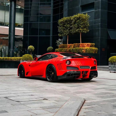 Pour la Ferrari F12 Kit de carrosserie large en fibres de carbone F12 Upgrade NOtc N-Largos style pare-chocs arrière Kit de carrosserie large en fibres de carbone