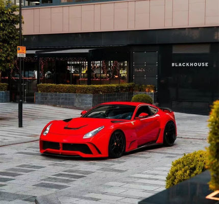 Pour la Ferrari F12 Kit de carrosserie large en fibres de carbone F12 Upgrade NOtc N-Largos style pare-chocs arrière Kit de carrosserie large en fibres de carbone
