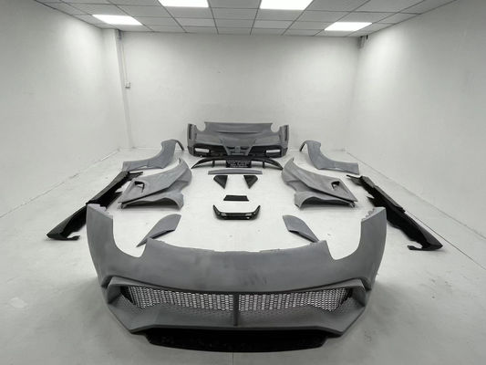 Pour la Ferrari F12 Kit de carrosserie large en fibres de carbone F12 Upgrade NOtc N-Largos style pare-chocs arrière Kit de carrosserie large en fibres de carbone