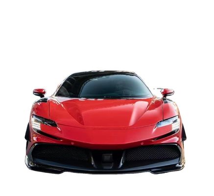 Pour Ferrari SF90 Kit de carrosserie en fibre de carbone SF90 Upgrade RYFT Style Jump Down Front Lip Diffuser Spoiler Body Kit