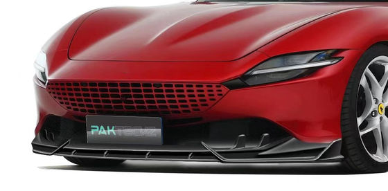 Fibre de carbone sèche pour Ferrari ROMA Corps en fibre de carbone KitROMA Corps en fibre de carbone Diffuseur de lèvre avant Spoiler Hood Grill Kit