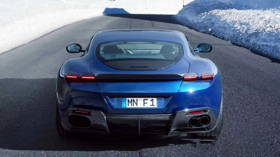 Pour la Ferrari Roma, le kit de carrosserie en fibre de carbone, le kit de carrosserie en fibre de carbone, le diffuseur de lèvres avant, le spoiler, la jupe latérale.
