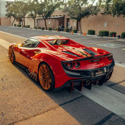 240 x 80 x 50 mm Ferrari Body Kit KEYV Style Splitter avant diffuseur en fibre de carbone