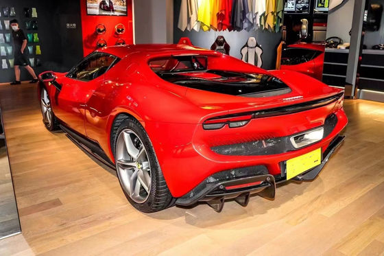 296 Ferrari Widebody Kit OEM Plaque de protection du moteur en fibre de carbone