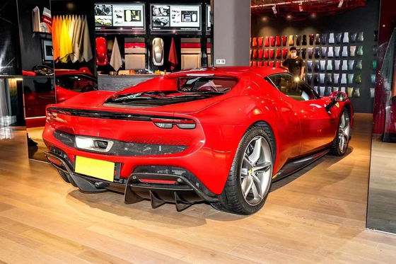 296 Ferrari Widebody Kit OEM Plaque de protection du moteur en fibre de carbone