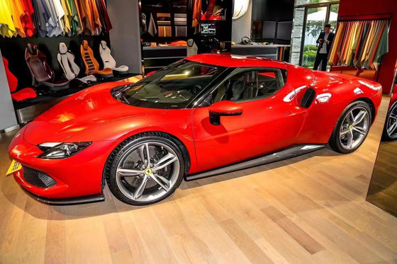 296 Ferrari Widebody Kit OEM Plaque de protection du moteur en fibre de carbone