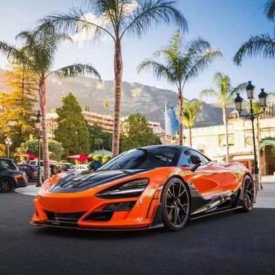 Fibre de carbone sèche pour McLaren 720s Kit de carrosserie en fibres de carbone 720s Amélioré à l'avant et à l'arrière de l'avant et de l'arrière