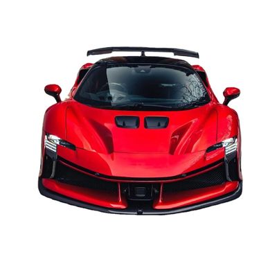 SF90FXX Ferrari SF90 Body Kit Avant et arrière Auto pare-chocs Côté jupe capot Lumières arrière