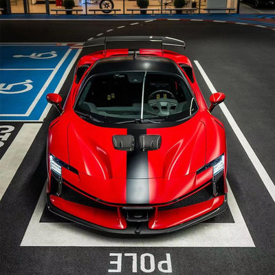 SF90FXX Ferrari SF90 Body Kit Avant et arrière Auto pare-chocs Côté jupe capot Lumières arrière
