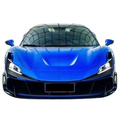 Blue F8 Ferrari Body Kit F8 MSY Style Front Bumper Lip Body Kit Spoiler Jupe latérale