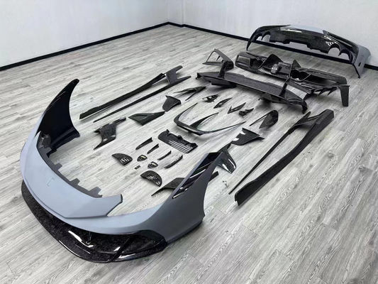 Blue F8 Ferrari Body Kit F8 MSY Style Front Bumper Lip Body Kit Spoiler Jupe latérale