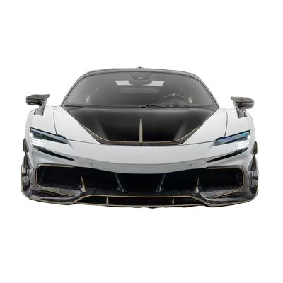 SF90 Ferrari Body Kit MSY Style Fibre de carbone arrière pare-chocs lèvre Spoiler Jupe latérale