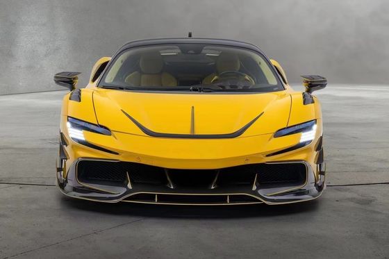 SF90 Ferrari Body Kit MSY Style Fibre de carbone arrière pare-chocs lèvre Spoiler Jupe latérale