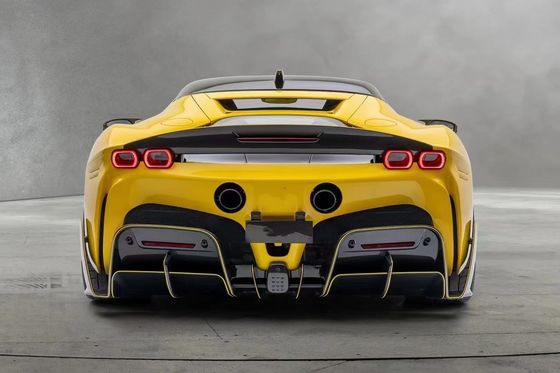 SF90 Ferrari Body Kit MSY Style Fibre de carbone arrière pare-chocs lèvre Spoiler Jupe latérale