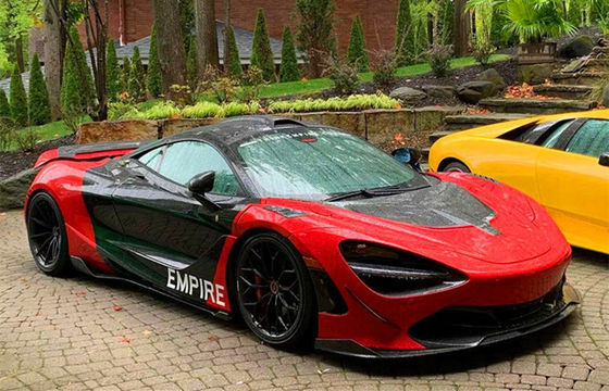 Pour McLaren 720s Kit de carrosserie en fibre de carbone 720s mis à niveau VORS Style Kit de carrosserie en fibre de carbone