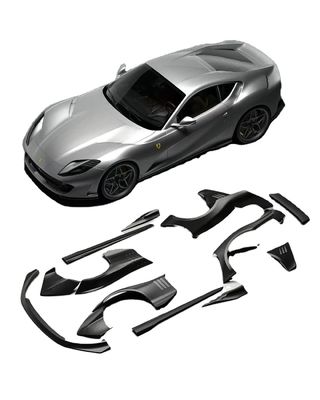812 Ferrari Body Kit en fibre de carbone large 812 ZE style arc en fibre de carbone