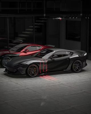 812 Ferrari Body Kit en fibre de carbone large 812 ZE style arc en fibre de carbone