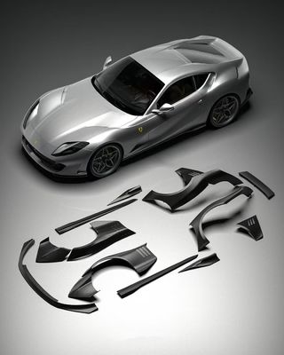 812 Ferrari Body Kit en fibre de carbone large 812 ZE style arc en fibre de carbone