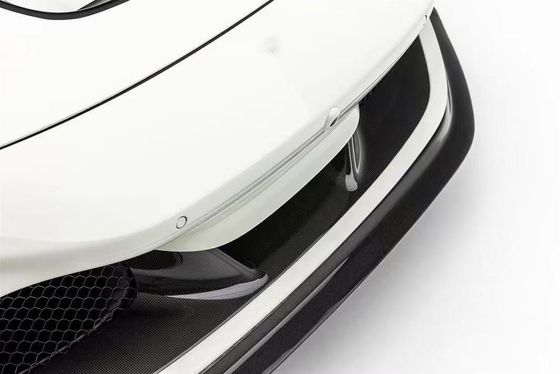 F8 Ferrari Carbon Car Body Kit VOS Style PP Spoiler à lèvres en fibre de carbone avec capot