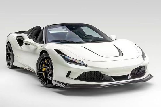 F8 Ferrari Carbon Car Body Kit VOS Style PP Spoiler à lèvres en fibre de carbone avec capot