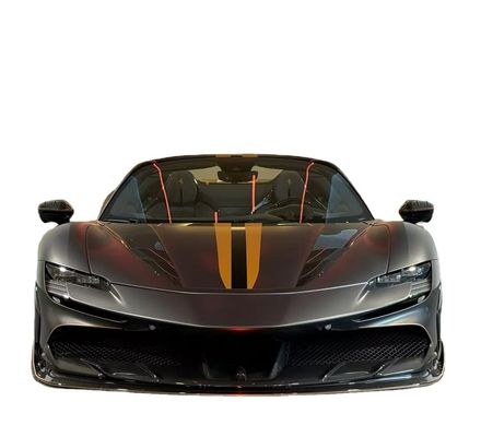 Ferrari SF90 Corps en fibre de carbone SF90 KY PP Diffuseur en plastique Spoiler Côté jupe Corps Kit