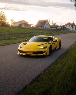 296 Ferrari Body Kit 2021 2022 Voiture roue arc avant et arrière pare-chocs Spoiler