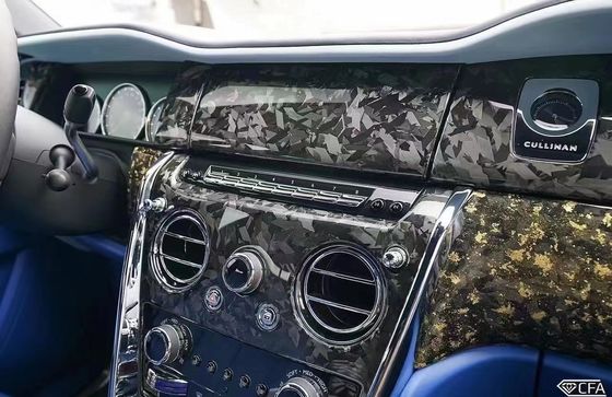 2018 Cullinan Rolls-Royce Kit de carrosserie en fibre de carbone sèche Panneau central de garniture intérieure