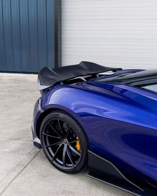Blue 720s Kit large corps McLaren Fibre de carbone avant diffuseur de lèvres