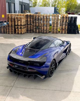 Blue 720s Kit large corps McLaren Fibre de carbone avant diffuseur de lèvres