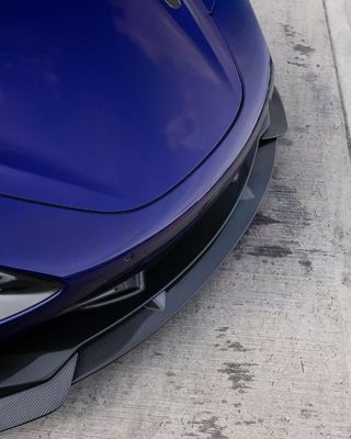 Blue 720s Kit large corps McLaren Fibre de carbone avant diffuseur de lèvres