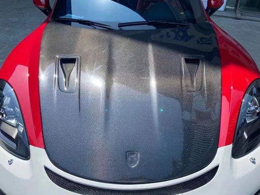 Couverture en fibres de carbone de haute qualité pour Porsche 718 Boxster Couverture en fibres de carbone