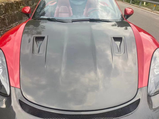 Couverture en fibres de carbone de haute qualité pour Porsche 718 Boxster Couverture en fibres de carbone