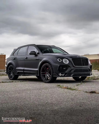 Pour Bentley Bentayga Kit de carrosserie en fibre de carbone Bentayga Style MSY mis à niveau avant et arrière Spoiler de pare-chocs large-carrosserie