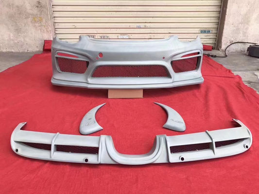 Produits en plastique PU pour Porsche Boxster 981 Body Kit Boxster 981 GT4 amélioré Spoilers avant et arrière de pare-chocs