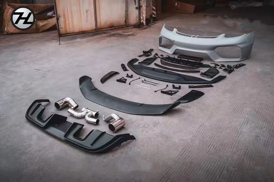 Matériau en plastique PP 718 Boxster Body Kit 718 Modèle GT4 amélioré Bumps avant et arrière Spoiler