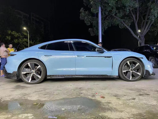Pièces automobiles pour Porsche Taycan Kit de carrosserie en fibres de carbone Taycan améliore le style MSY Kit de carrosserie de la pelle avant diffuseur spoiler