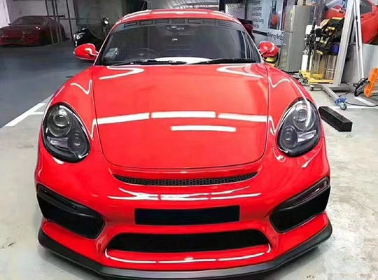 Produits vendus comme des gâteaux chauds 987Cayman Body Kit GT4 style avant et arrière pare-chocs Spoiler 2006-2012