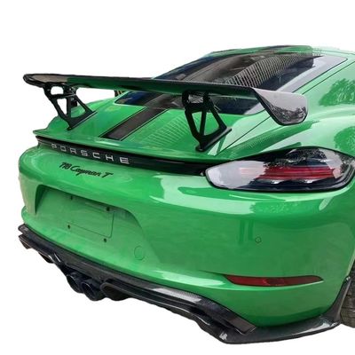 2022 Nouveaux produits 987Cayman 981Boxster 718 Spoiler en fibre de carbone pour Porsche 987 981 718 Spoiler à l'aile en fibre de carbone