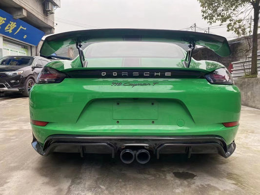 2022 Nouveaux produits 987Cayman 981Boxster 718 Spoiler en fibre de carbone pour Porsche 987 981 718 Spoiler à l'aile en fibre de carbone