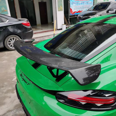 2022 Nouveaux produits 987Cayman 981Boxster 718 Spoiler en fibre de carbone pour Porsche 987 981 718 Spoiler à l'aile en fibre de carbone
