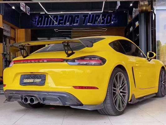 2022 Nouveaux produits 987Cayman 981Boxster 718 Spoiler en fibre de carbone pour Porsche 987 981 718 Spoiler à l'aile en fibre de carbone