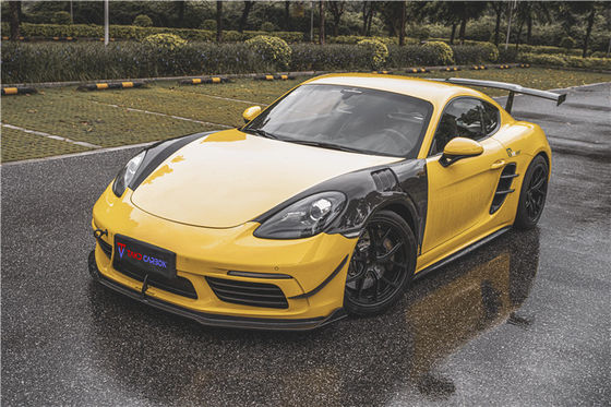 Nouveau produit pour Porsche Cayman Fibre de carbone Tuyere 718 Boxster Fibre de carbone