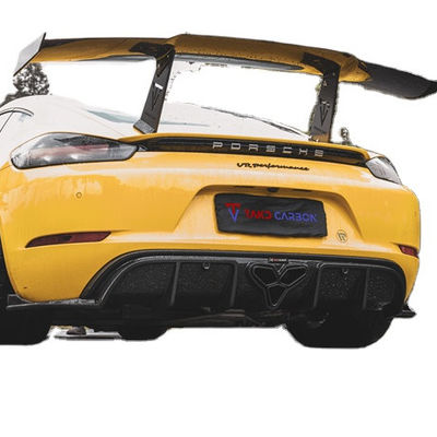 Pour le Porsche 718 Boxster Cayman Body Kit Matériau en fibres de carbone 718 Diffuseur arrière en fibres de carbone EVO Style 718