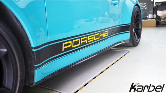 Kit de carrosserie en fibre de carbone pour Porsche 911 991.2 GT3 911 GT3 Carrosserie en fibre de carbone avant pelle arrière diffuseur côté jupe