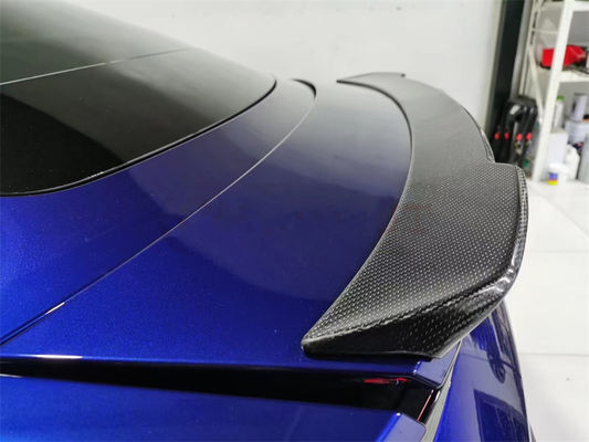 Pour Porsche Taycan, kit de carrosserie de spoiler en fibres de carbone