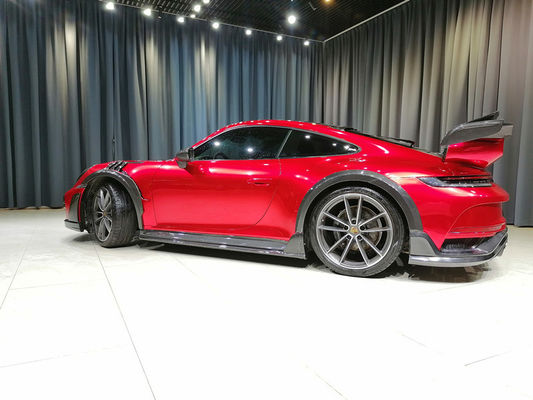 Pièces automobiles pour Porsche 911 992 Kit de carrosserie 911 992 Turbo Modernifié Techart Style avant et arrière Couverture de pare-chocs Kit de carrosserie