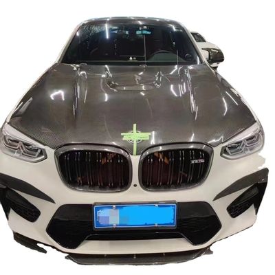 Pour la BMW X3M X4M F97 F98 Couverture de machine en fibre de carbone Matériau sec en fibre de carbone