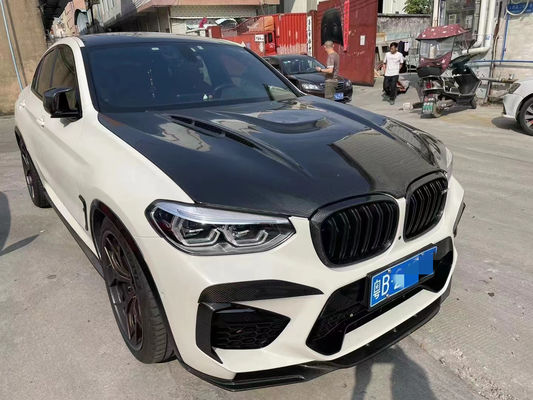 Pour la BMW X3M X4M F97 F98 Couverture de machine en fibre de carbone Matériau sec en fibre de carbone
