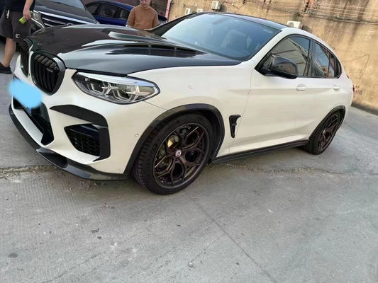 Pour la BMW X3M X4M F97 F98 Couverture de machine en fibre de carbone Matériau sec en fibre de carbone