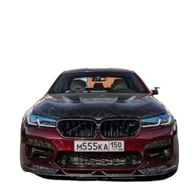 Pour la BMW Série 5 G30 G38 F90 Couverture de machine en fibre de carbone G30 G38 F90 Couverture de porte du moteur en fibre de carbone sèche